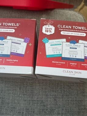 Clean Towels Single-Use Face Towels - Red Packaging ()